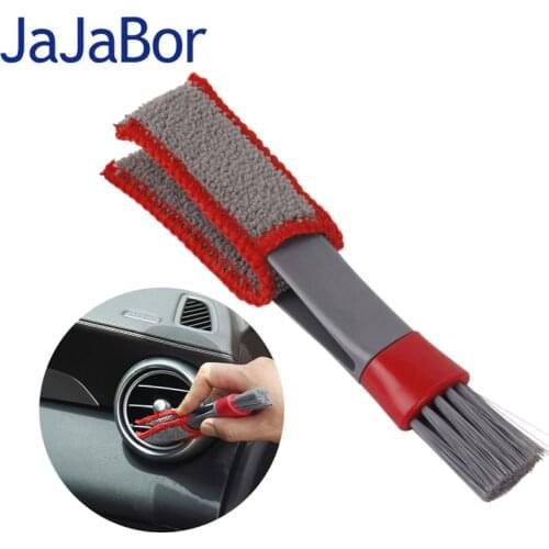 JaJaBor Car Brush Cleaning Tool Car Air Conditioner Vent Cleaner Remover Brush Dusting Keyboard Cleaning Brush