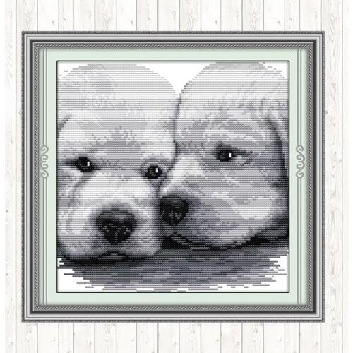 Lean Close Together DIY Crafts Cross Stitch Package Needlework Embroidery Patterns Embroidery Kits 14ct 11ct Count Print Canvas