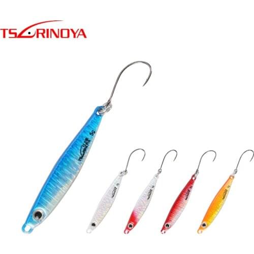 TSURINOYA JIG Fishing Lure IRON CHASE 3g 5g Shore Jigging Artificial Seawater Hard Metal Baits 5Colors