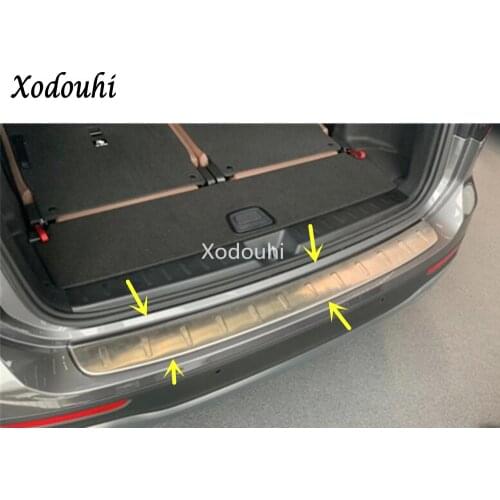 For Mercedes Benz B GLB Class W247 X247 2019 2020 Stainless Steel Back Rear Pedal Door Scuff Plate Frame Outside Threshold Trunk