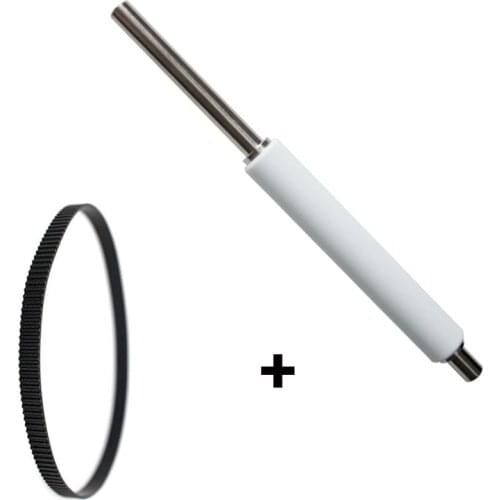 1 Set G77023M Platen Roller & 20006 Main Drive Belt Compatible For Zebra S4M 203dpi Thermal Barcode Label Printers