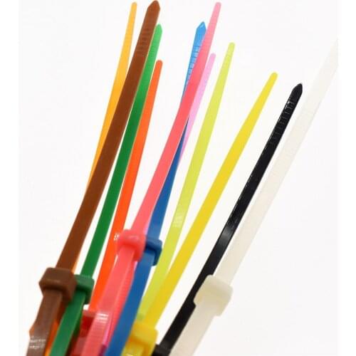 10pcs Self-Locking 4x150 Width 3.6mm White Black Red Blue Yellow Green Nylon Wire Cable Zip Ties.Cable Ties