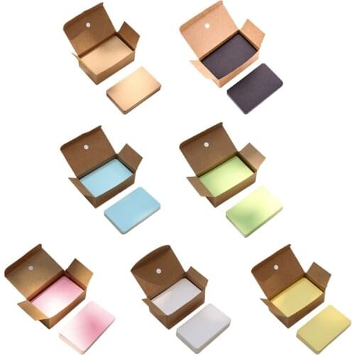100 Sheets/Box Paper Message Card Blank Handwritten Memo Notecards Greeting Blessing Thank You Postcard
