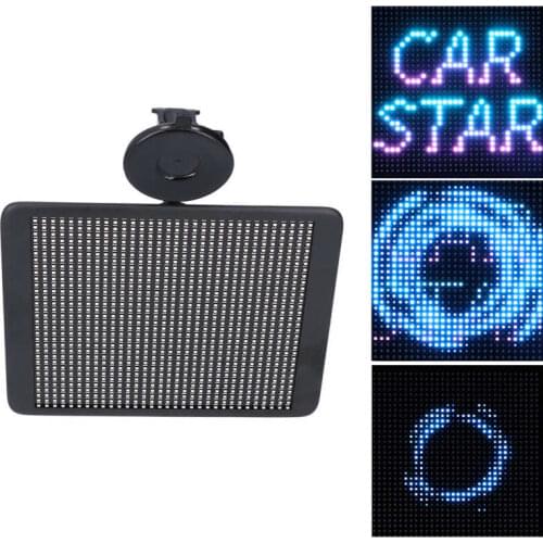 12V LED Screen Car App Intelligent Interactive GIf DIY Animated Display with Suction Cups for Car car accessories car-detector