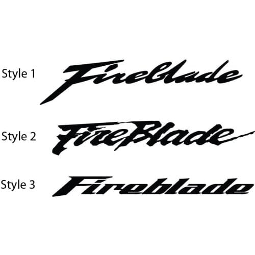For 2Pcs Set of 2 Fireblade Decal Sticker CBR 600rr 1000rr Car Styling