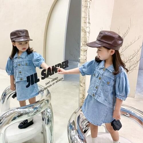 2021 Baby Girl Fashion Clothing Set Cute Bow Sweaters+plaid Dress Clothes Sets Children Party Birthday Wear