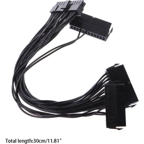 24Pin 20+4P 3-Way multiple PSU A TX Power Supply Adapter Cable For Mining miner