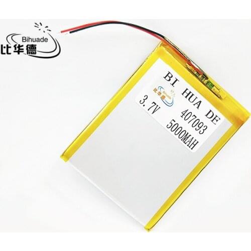 3.7V 5000mah 407093 Tablet update Battery For 7" Tablet Q8, Q88 A13, U25GT,Freeander PD10 3G,PD20 3G TV MTK6575,MTK6577