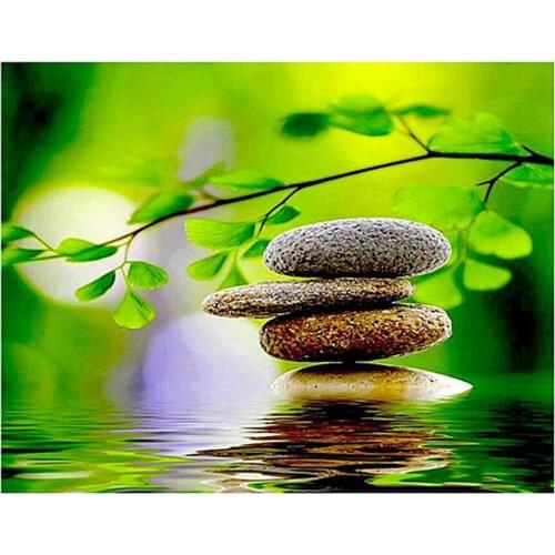 5D DIY Diamond Painting Full Square round stone Landscape Embroidery Beads cross stitch Mosaic Picture of Rhinestone A1324