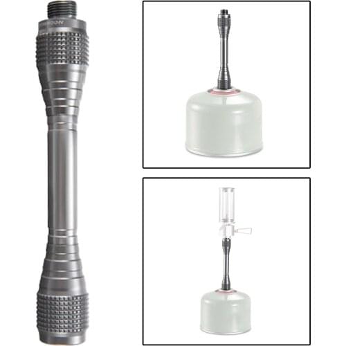 12cm Aluminum Camping Lantern Extend Pole Gas Lantern Extension Rod for Outdoor Backpacking Picnic BBQ Night Lighting