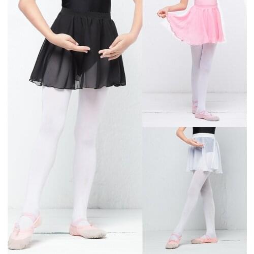 Ballet Tutu Skirt Girls Professional Dance Dress Pink Purple Black White Ballet Chiffon Skirt Children Dance Costume