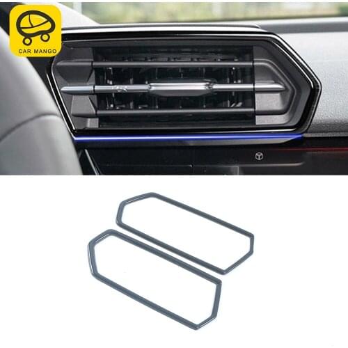 CarMango for Audi A3 8Y 2020-2021 Hatchback Car Accessories Front Air Vent Panel Frame Trim Cover Sticker Stainless Decoration