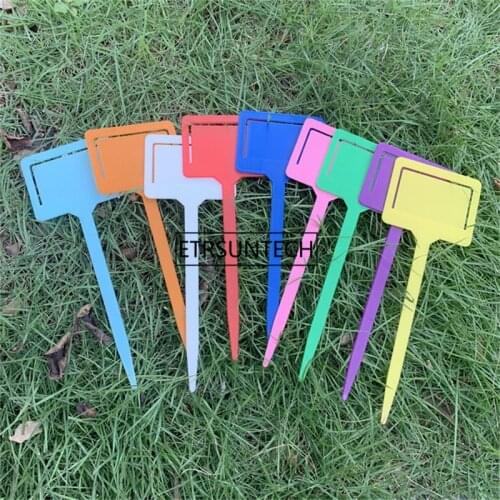 1000pcs Plastic Potted Plants Labels Mark T-type Plant Tag Reusable Flower Nursery Labels Mark Tags Gardening Sign Garden Suppli