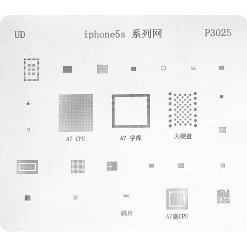 Mobile Phone Rework Repair BGA Reballing Stencils for iPhone 5S