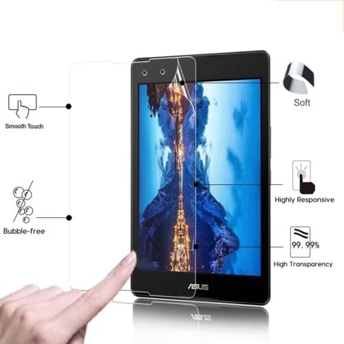 Premium front HD LCD glossy films For ASUS Zenpad Z8 ZT581KL Anti-Scratches screen protector film with cleaning cloth in stock