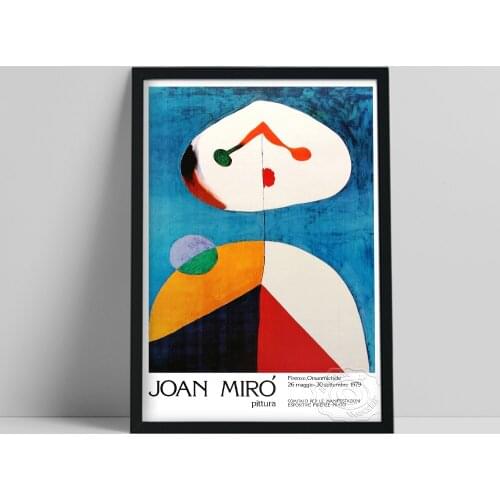 Modern Catalonian Joan Miro Art Print, Joan Miro Surrealism Museum Exhibition Poster, Vintage French Art Wall Picture Home Decor