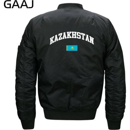 Kazakhstan Flag Jackets Men Parka Streetwear Jacket For Male Windbreaker Military Style Militar O Neck Warm Winter Jackets Women