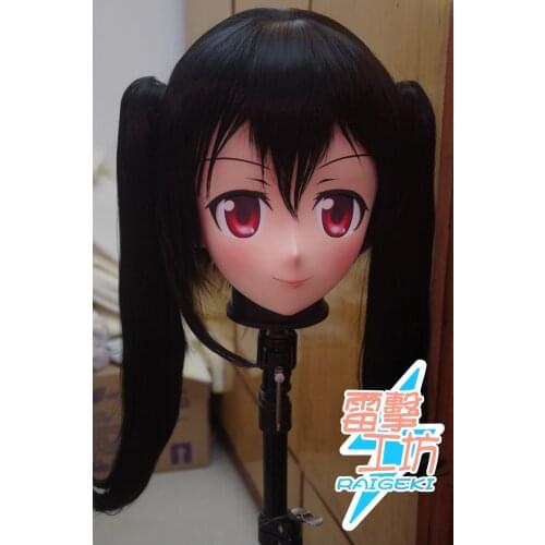 KM91822)Top Quality Handmade Female Resin LoveLive Crossdress Outfit Cosplay Japanese Anime Role Play Kigurumi Mask Crossdresse