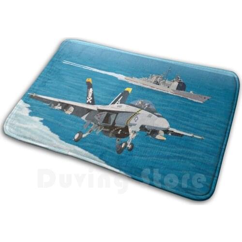 Carrier Landing Carpet Mat Rug Cushion Soft Aviation Hornet Super Hornet Fighter Fighter Jet Navy Naval Aviation
