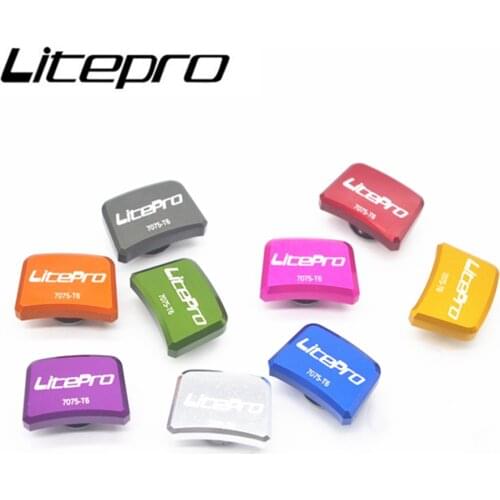 Litepro Folding Bicycle Disc Nails Square Crank Positive Negative Teeth Single Chainring Bike Aluminum Alloy 412 Bolts 5Pcs/Pack