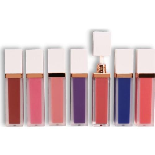 Custom Matte Liquid Lipstick Sexy Red Nude Velvet Makeup Lipgloss Waterproof Long Lasting Pigment Private Label