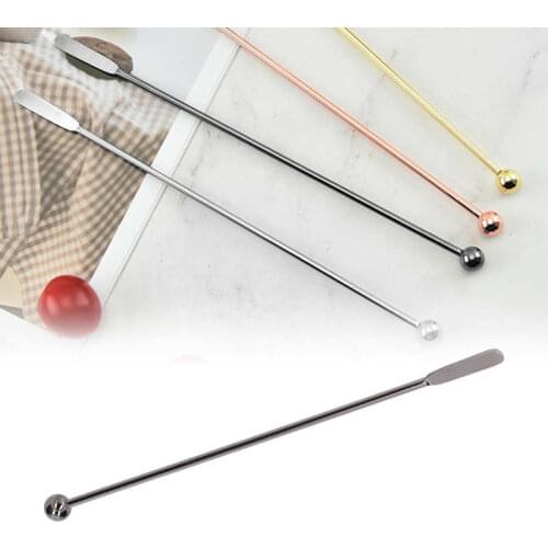 21X0.8cm Stainless Steel Stirrer Cocktail Coffee Beverage Drink Stirring Rod Bartender Tools Accessories