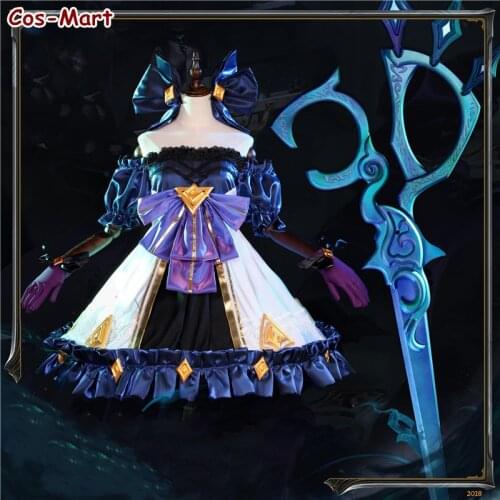 New Style Hot Game LOL Gwen Cosplay Costume Lingluo Dolls Gorgeous Formal Dress Female Activity Party Role Play Clothing S-XL