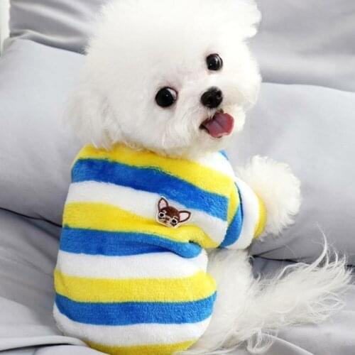 Plush Lining Small Puppy Clothing Dot Pet Clothes Puppy Dog Apparel Coat Autumn Winter Chihuahua Yorkie Casual Coats Good QC