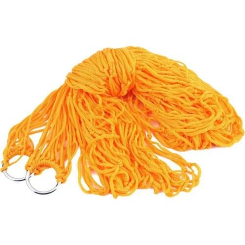 New Summer Indoor Outdoor Swing Adult Children Thicken Nylon Fabric Hammock Mesh Net Hang Strong Rope For Travel Camping Beach