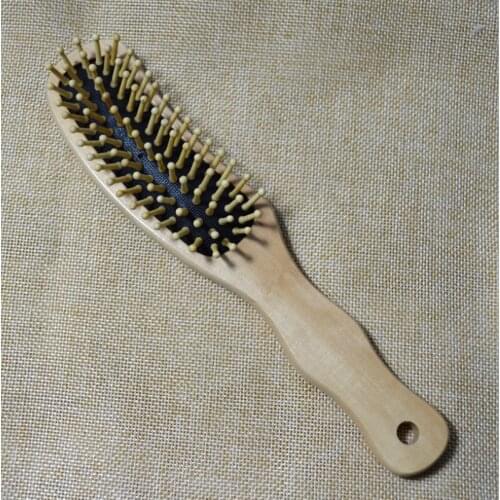 Hair Comb Wooden Airbag Massage Comb Carbonized Solid Wood Bamboo Cushion Travel Home Anti-static Hair Brush Combs