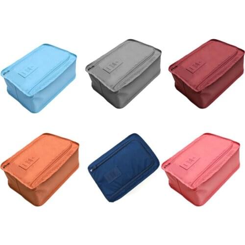 Convenient Travel Storage Bag Nylon 6 Colors Portable Organizer Bags Shoe Sorting Pouch Hot Sale