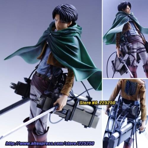 Japanese Anime "Attack on Titan" Original BANPRESTO Master Stars Piece / MSP Figures - Levi + 3D Maneuver Gear
