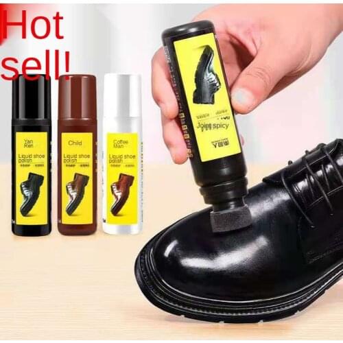 Liquid shoe polish, special oil for leather shoes, general purpose, bright color, brown, black, advanced leather maintenance oil