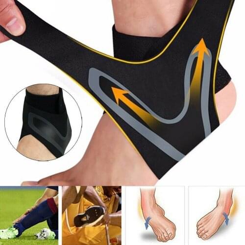 2/1Pcs Ankle Support Brace,Elasticity Free Adjustment Protection Foot Bandage Sprain Prevention Sport Fitness Guard Band Hot