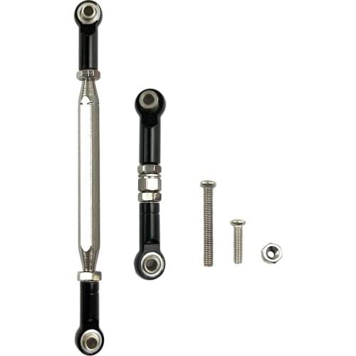 2PCS Metal Tie Rod Universal Upgraded Servo Steering Pull Rods Replacement for WPL MN D90 99S RC Car Repair Tool Parts