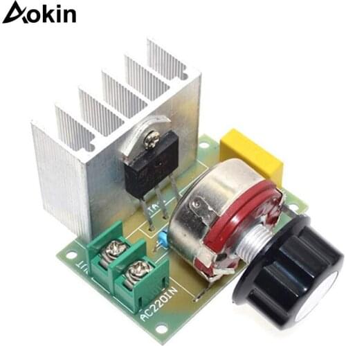 4000W SCR Electronic Voltage Regulator Speed Controller Control Board Governor Dimmer High Power Module AC 220V Resistive Load