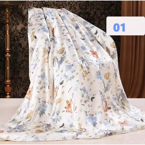 100% Mulberry Silk Duvet Cover 16 mm King Queen Full Size Seam Printed+19 mm Seamless Solid Color AB Type 1 Piece customize MS02