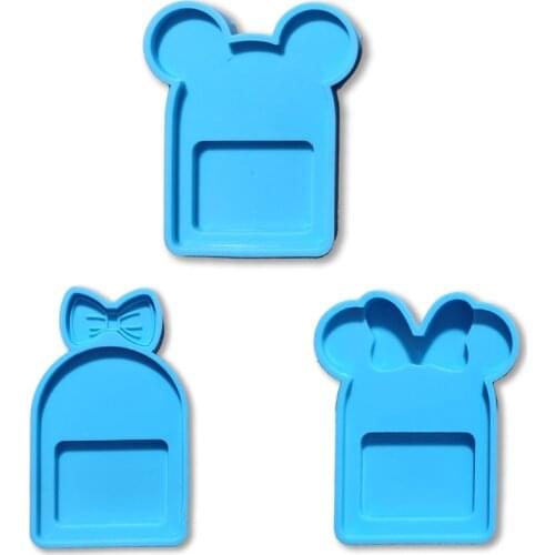 Epoxy Resin Mold Backpack Shaped Keychain Silicone Mould DIY Crafts Jewelry Tool N0HE