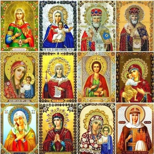 Diamond Painting Russia religious Goddess Mosaic Square Drill Round Drill Home Decorative Picture Hanging Painting Gift