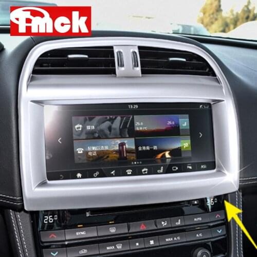 For Jaguar XE XEL X760 F-Pace f pace X761 2015-2020 Car Accessories Central Control Navigation Screen Frame Trim Cover Sticker