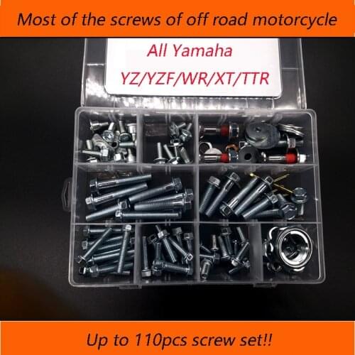 Front and rear mudguard bolts and screws For Yamaha YZ 125 250 YZF250 YZF450 WR250F WR450F WR 250F 450F XT TTR