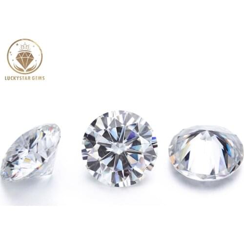 Wholesale Moissanite Diamond Gemstone Perfect Hearts & Arrows D Color VVS1 Excellent Round Brilliant Cut for Jewelry Making