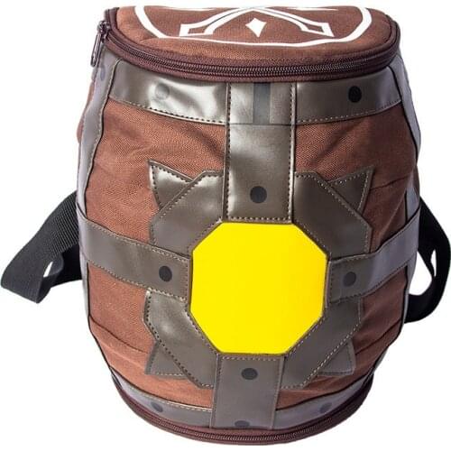 Game Monster Hunter Cosplay PU Canvas Student School Waist Messenger Bags Arm Single Shoulder Bag Prop