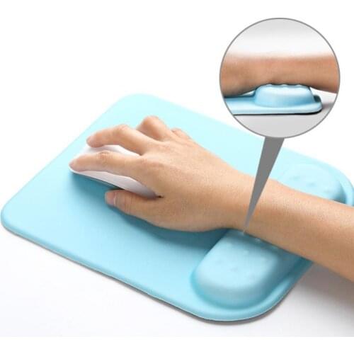 Mouse Pad Mat with Wrist Rest Support Cushion Ergonomic Soft Anti-slip Mouse Pads Laptop Computer
