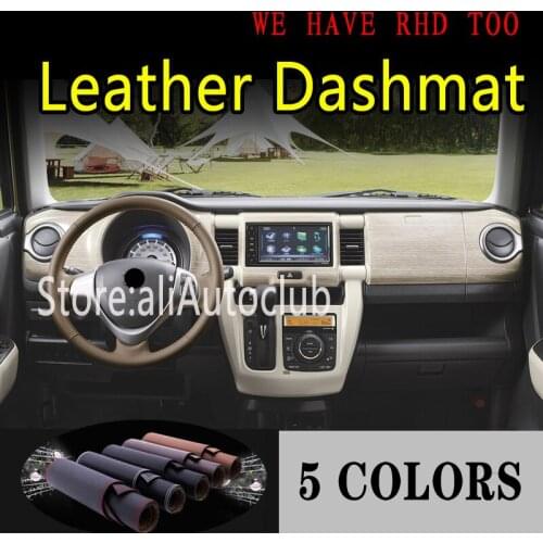 For suzuki HUSTLER G1 2014-2019 for MAZDA FLAIR CROSSOVer Leather Dashmat Dashboard Cover Dash Mat Sunshade Carpet Car Styling