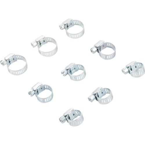 6-19mm Mini Clamp Fuel Injection Hose Air Hose Clamp Classification Kit Diesel Gasoline Pipe Clamp 10PCS / Set