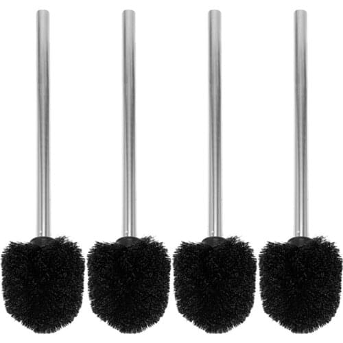 Set Of 4 Toilet Brush with Long Handle Toilet Brush Replacement, Toilet Brush Stainless Steel, 36.5 X 9 Cm