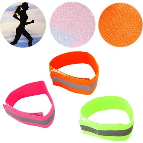 Safety Reflective Arm Band Belt Strap For Outdoor Sports Night Running Biking
