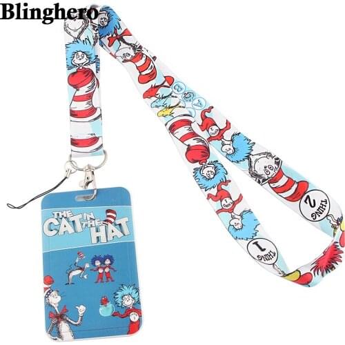 CB107 The Cat New Cell Phone Straps Neck Lanyards for Key ID Card Cell Phone USB Badge Holder Hanging Rope Neck Straps