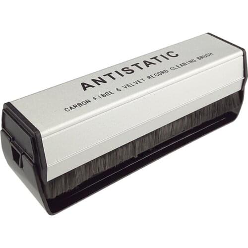 2 in 1 Carbon Fiber+ Velvet Anti Static Cleaning Brush for LP Vinyl Records Tool